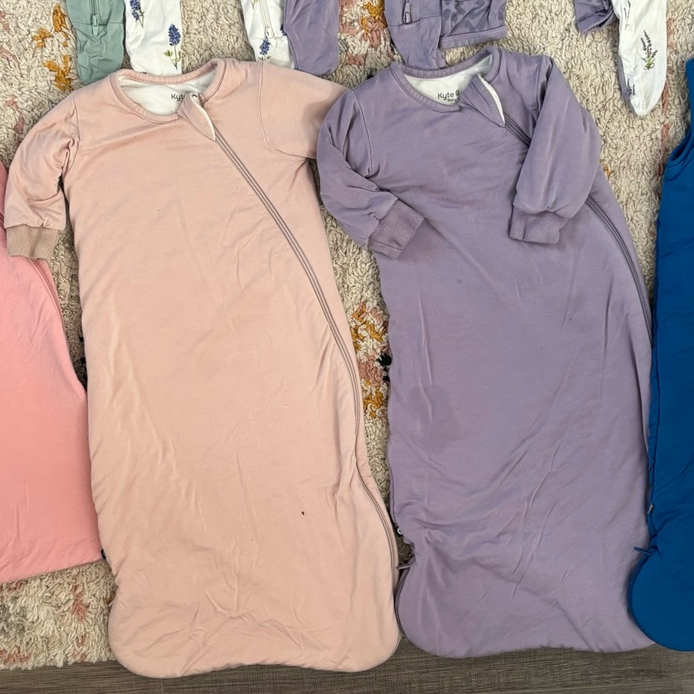 Kyte baby long sleeve sleep sacks x2